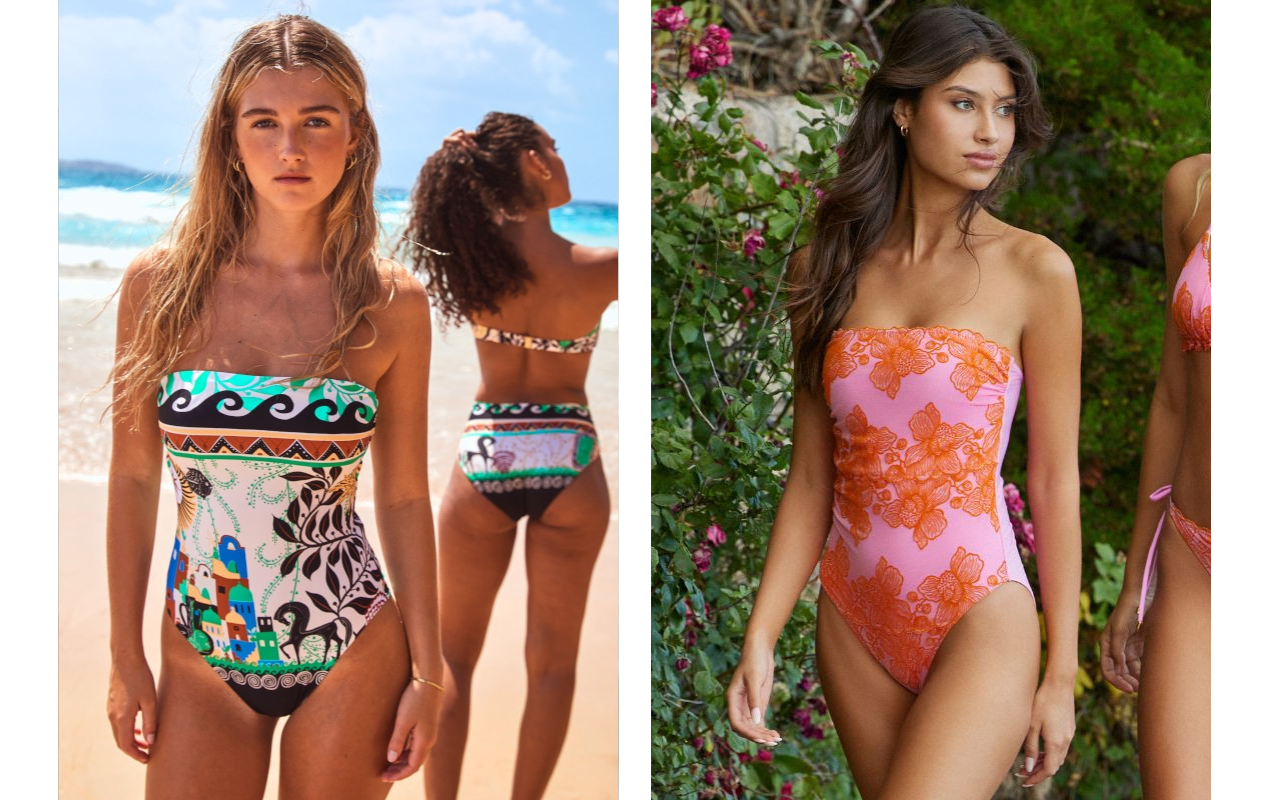Designer swimsuits for a smaller bust