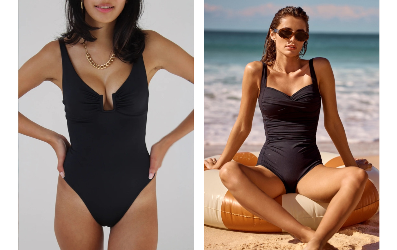Designer swimsuits for a smaller bust